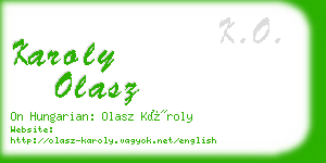 karoly olasz business card